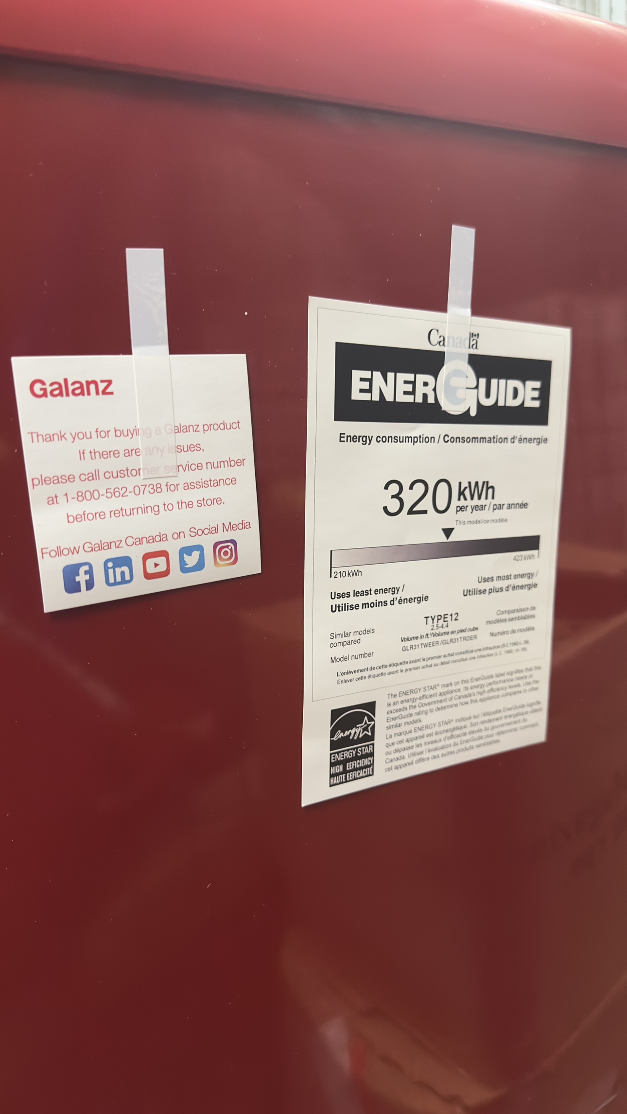 Galanze 3.1 Cu. Ft. Mini Fridge Top Freezer Bar - photo 3