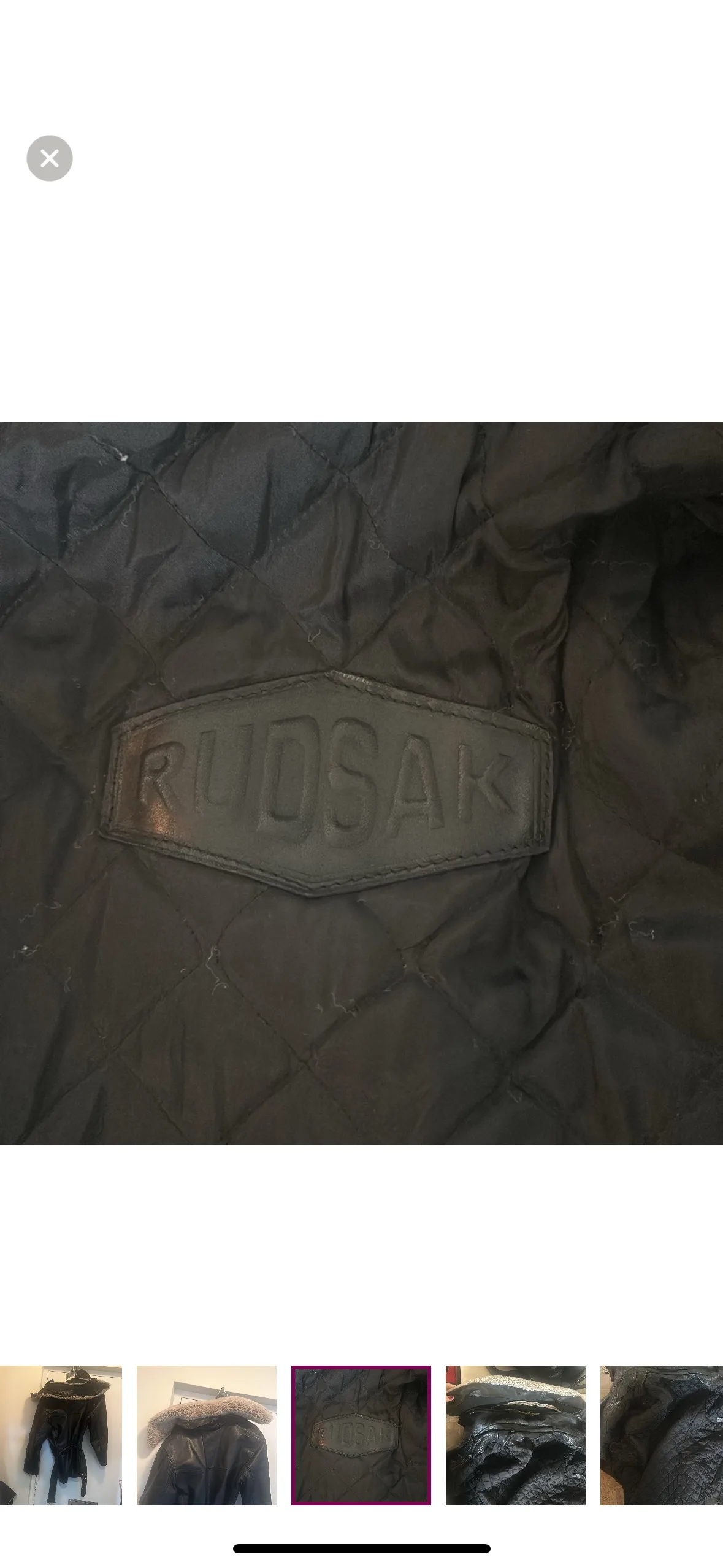 Rudsak Black Leather Jacket with Fur Collar image indicator(7)