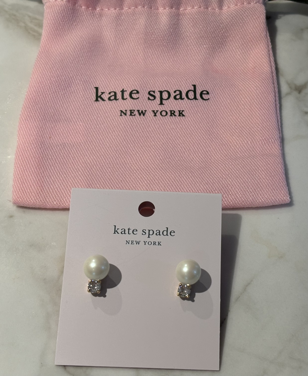 Kate Spade Pearl and Crystal Earrings - photo 3