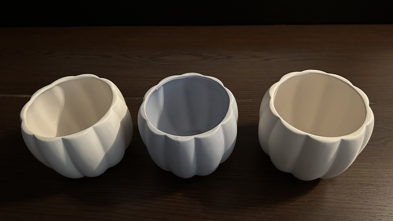Set of 3 pumpkins Pots - photo 3