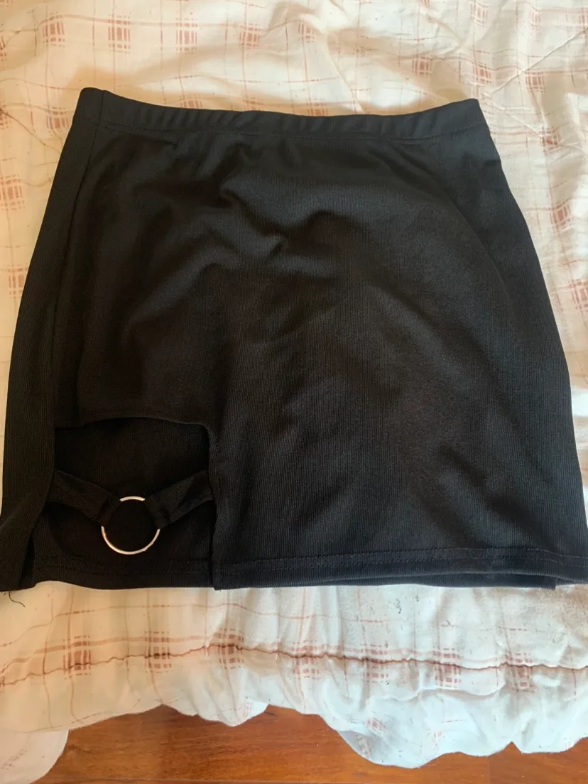 SHEIN Curve Black Mini Skirt thumbnail