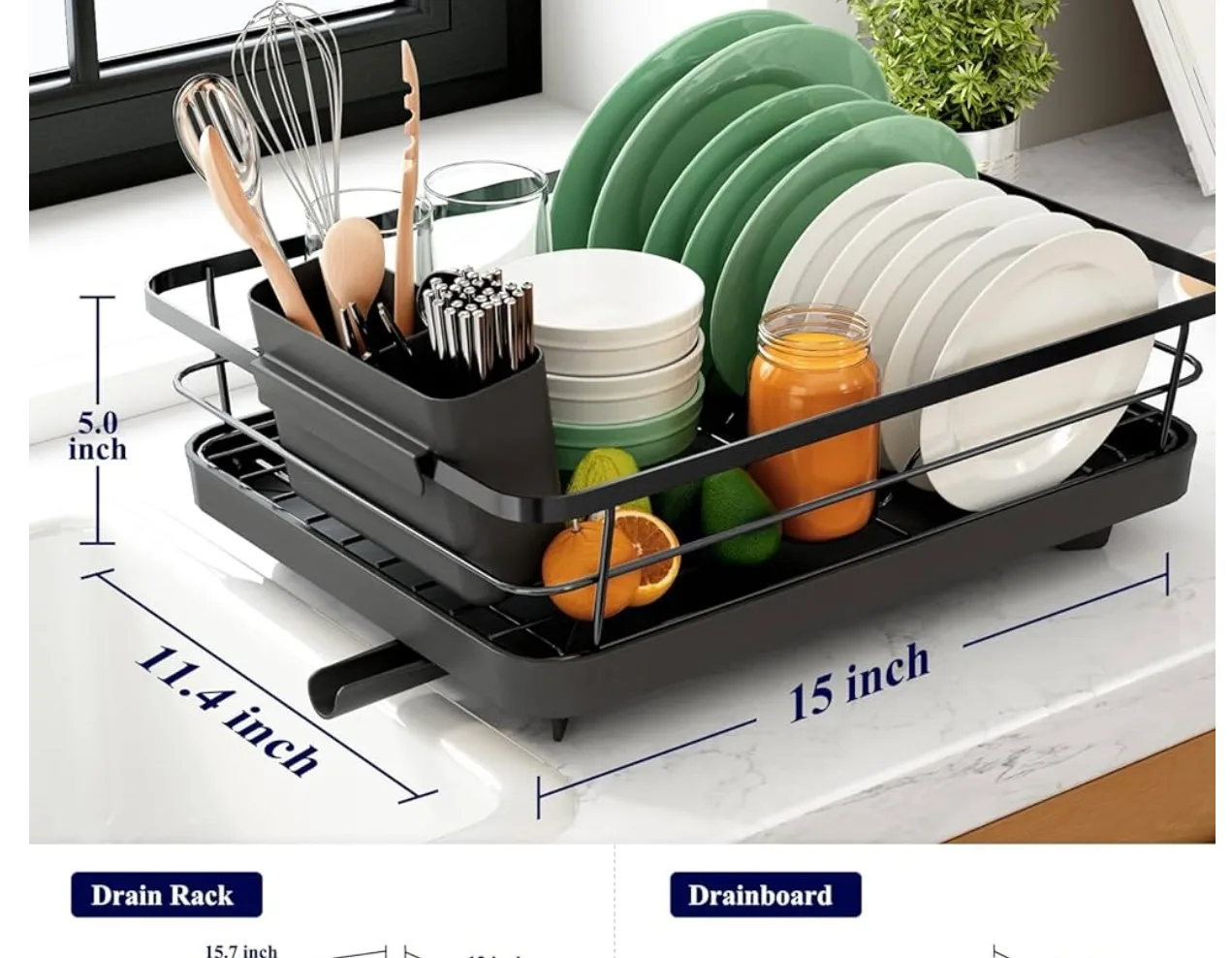 Over the Sink Dish Drying Rack thumbnail