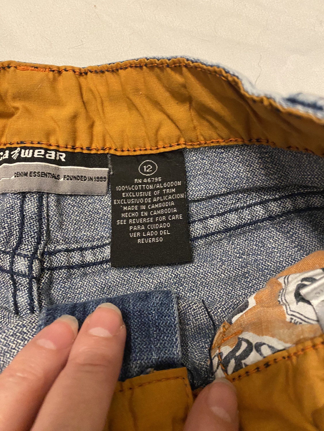 Rockwear Denim Shorts Kids Size 12 - photo 2