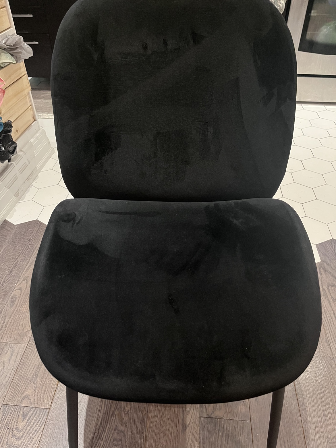 Black Velvet Dining Chairs - photo 2