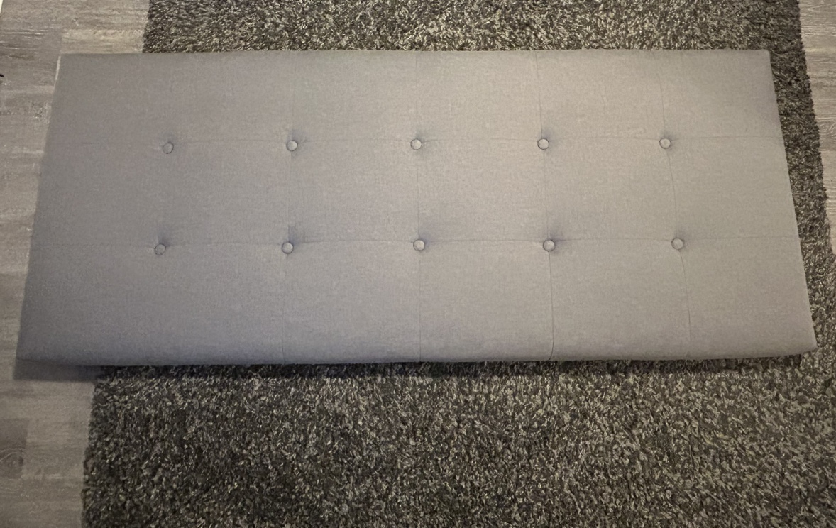 Q Grey Upholstered Bed Frame