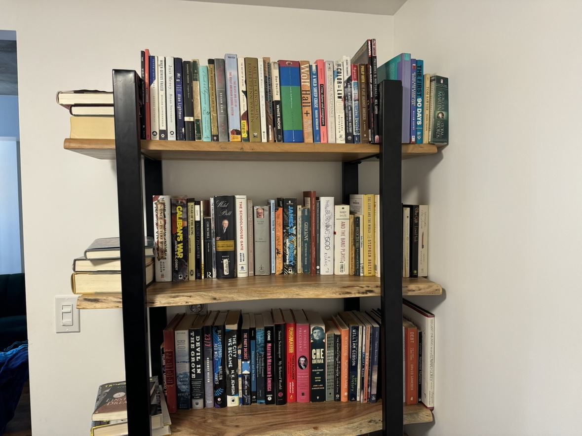 Structube Acacia Wood 5-Tier Bookcase - photo 3