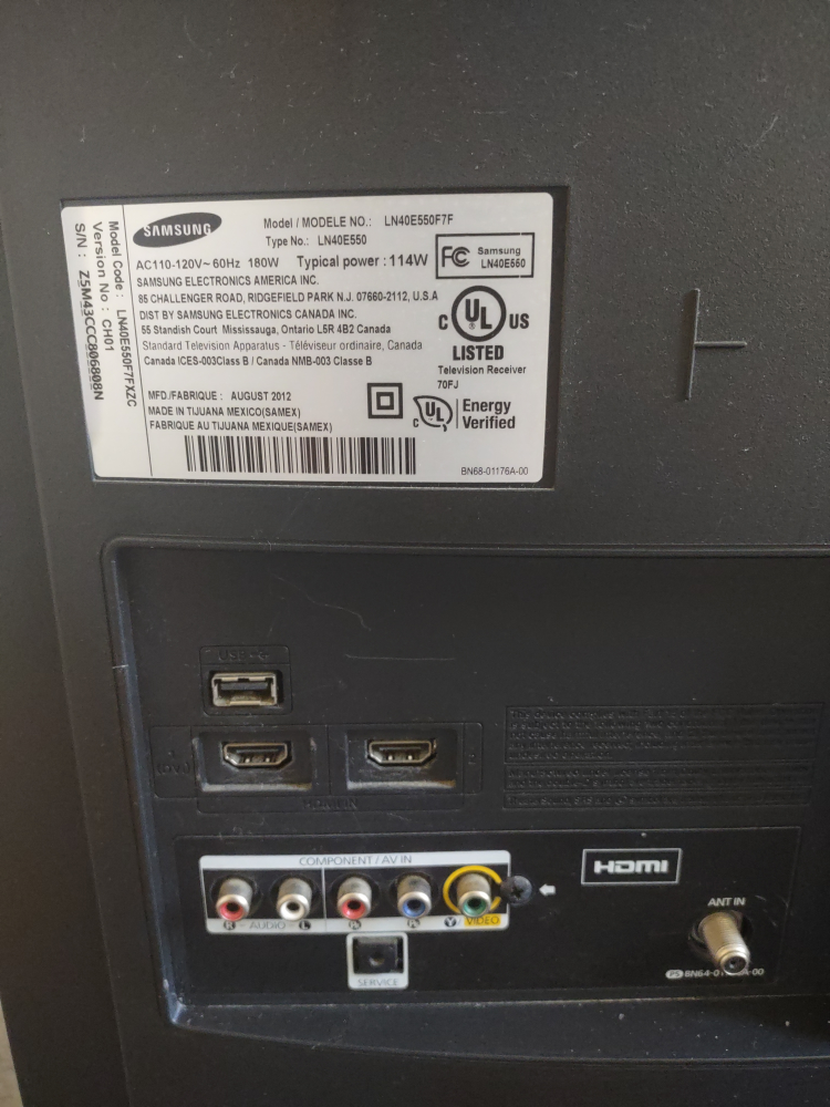 Samsung LN40E550F 40 inch LCD TV - photo 2