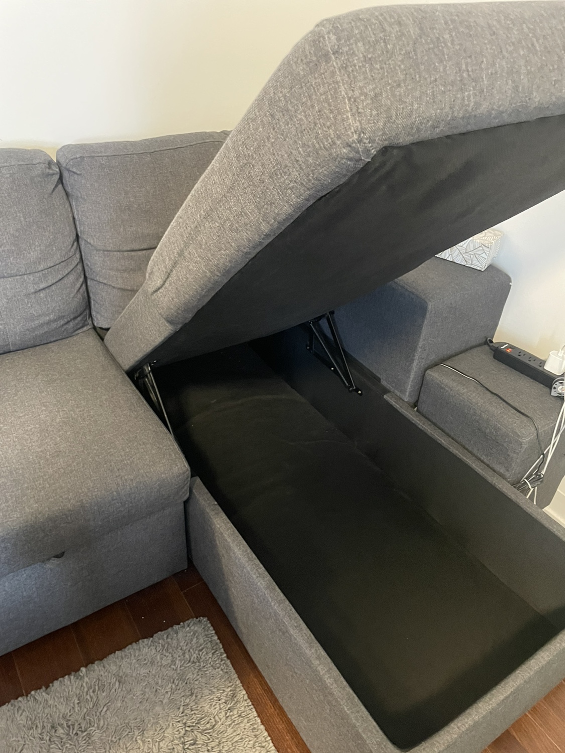 Sofa-bed with storage by Mercury row - photo 2