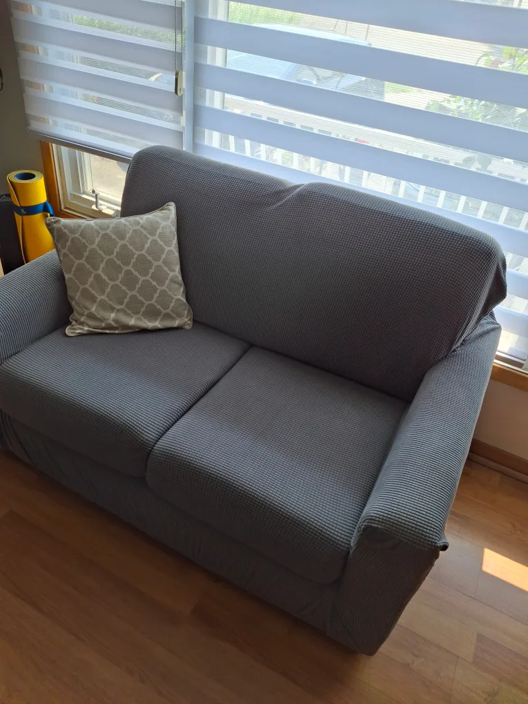 Grey love seat thumbnail