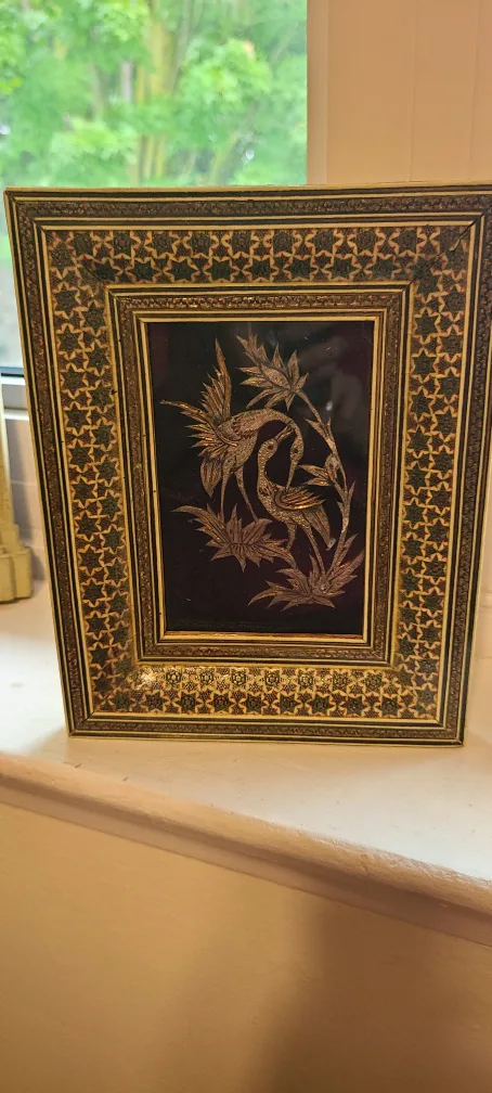 Vintage Wood Picture Frame#freecycle thumbnail