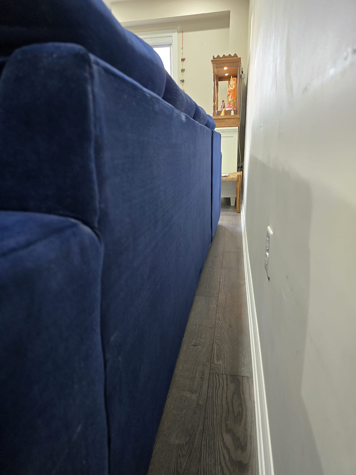 Blue Sectional Sofa with Chaise (Cushions Included) - photo 5