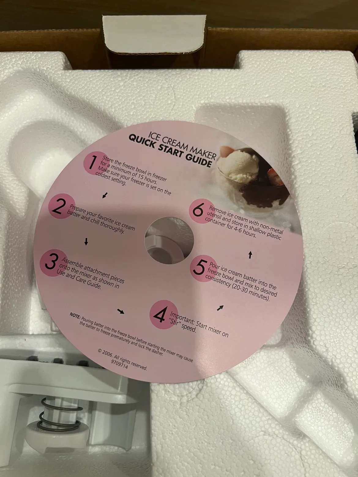 KitchenAid Ice Cream Maker Attachment Bowl image indicator(7)