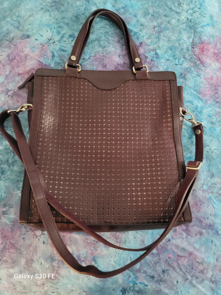 Purple Leather Bag image indicator(2)