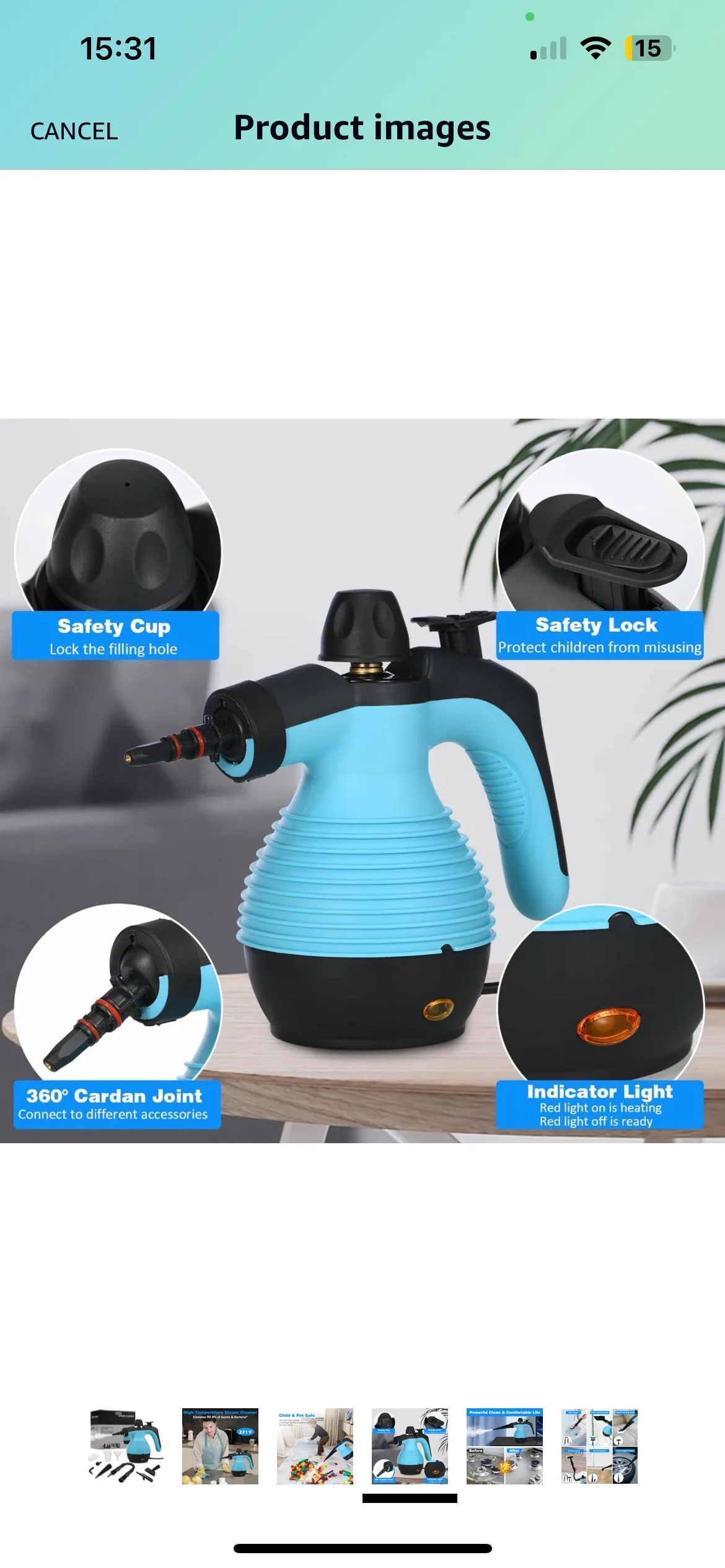 Handheld Steam Cleaner thumbnail