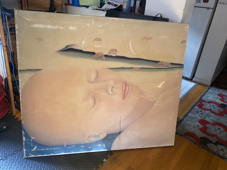 Insomnia-Large Oil on Canvas painting