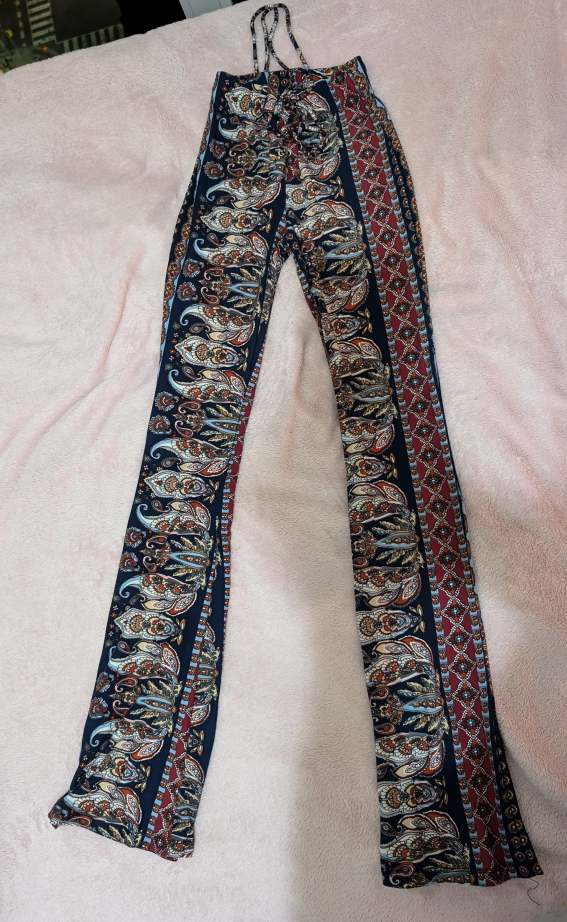 Printed Flare Pants