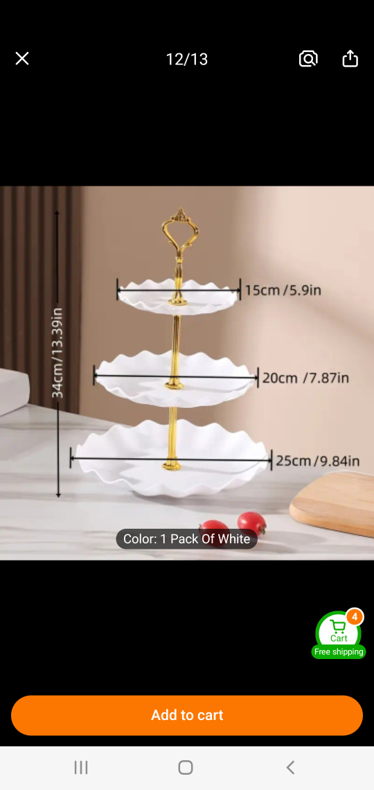 3 Tier Cake Stand - photo 2