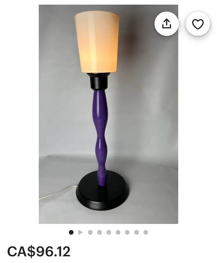 🧡Vintage IKEA Smog Table Lamp. Mid Century Modern. Like New image indicator(10)