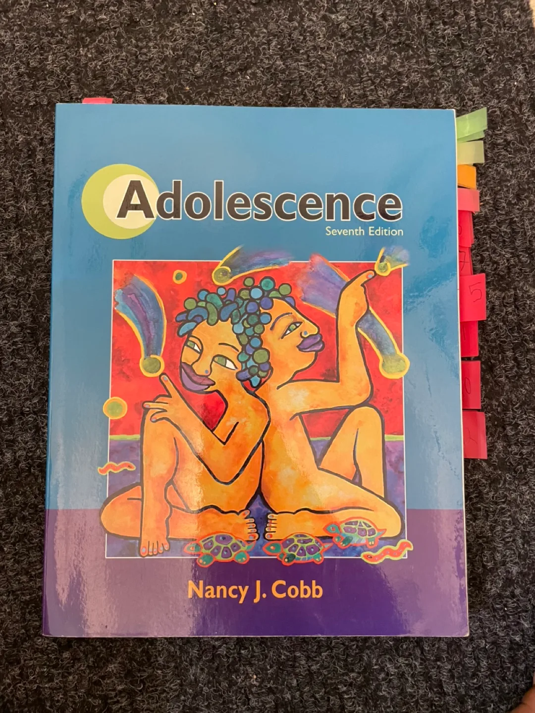 Textbook Adolescence Seventh Edition by Nancy J. Cobb thumbnail