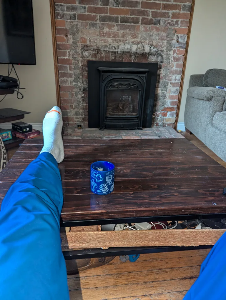 Coffee Table with Storage Shelf