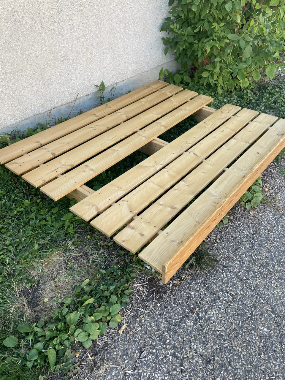 Wooden Couch futon missing - photo 2