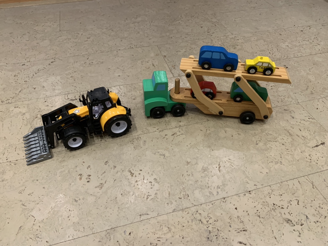 Toy Tractor & Car Transporter