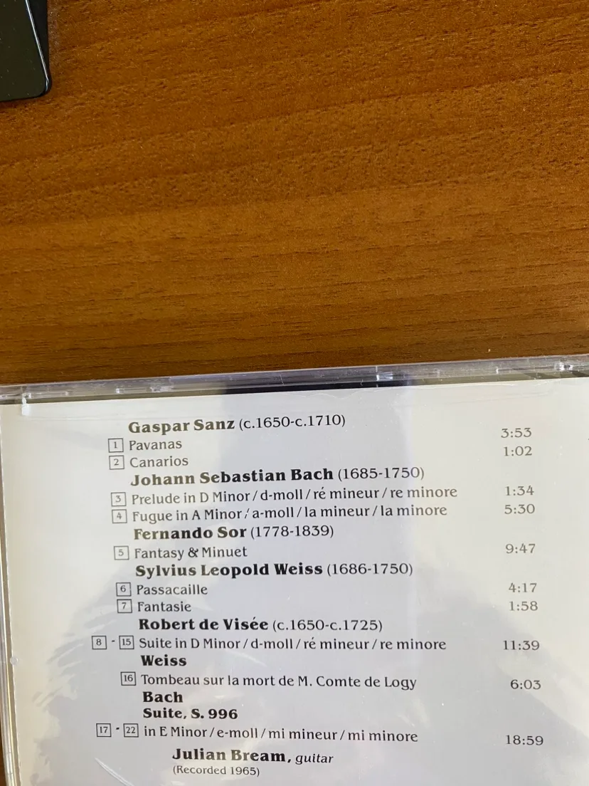 Baroque Guitar - Julian Bream CD—sealed image indicator(2)