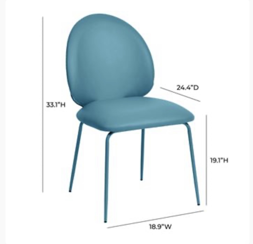 BRAND NEW! Set of 2 Eoghain Faux Leather Upholstered Side Chair - photo 3