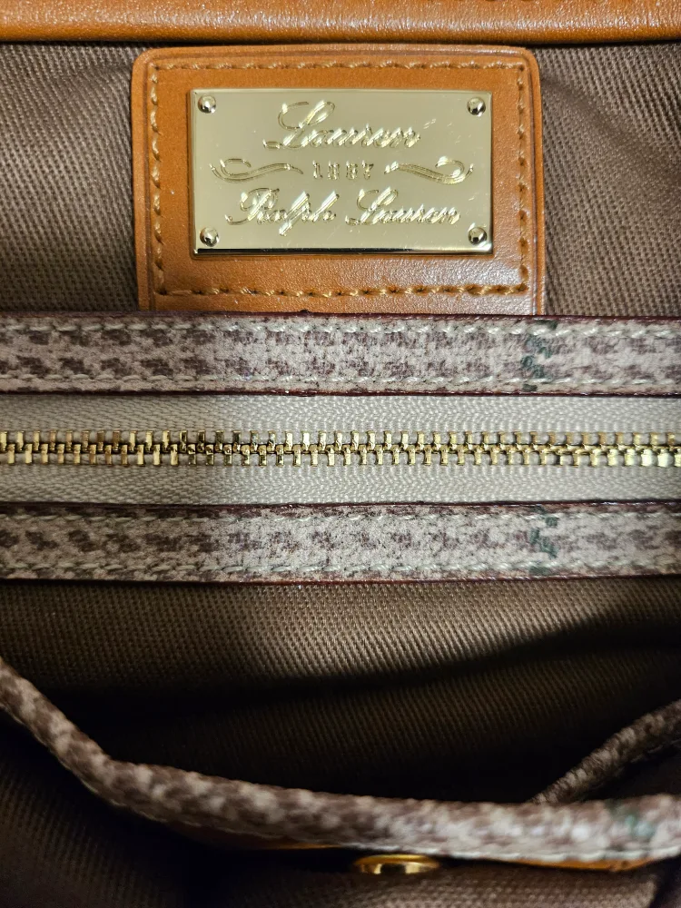 Ralph Lauren Plaid Tote Bag image indicator(7)