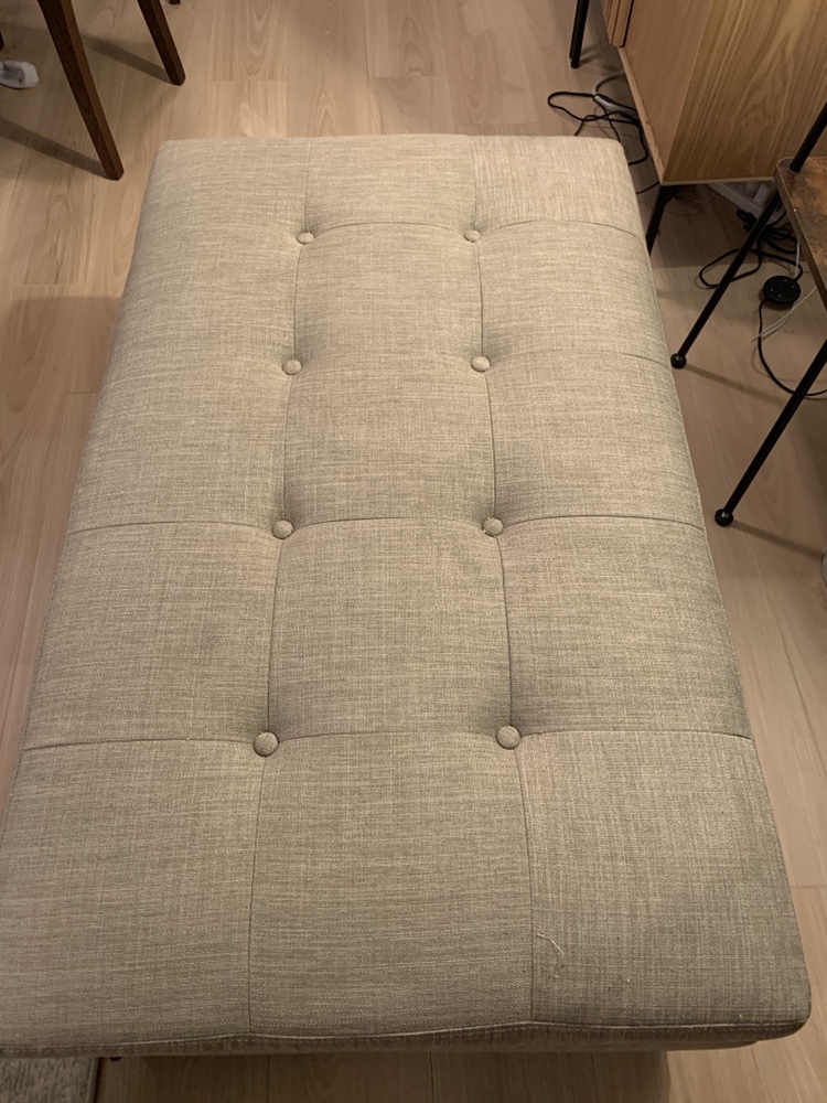 Upholstered storage Ottoman - photo 4