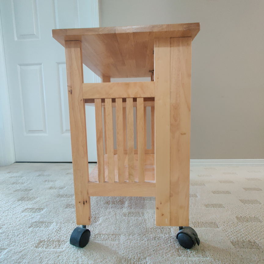 Wooden Rolling Cart - photo 4