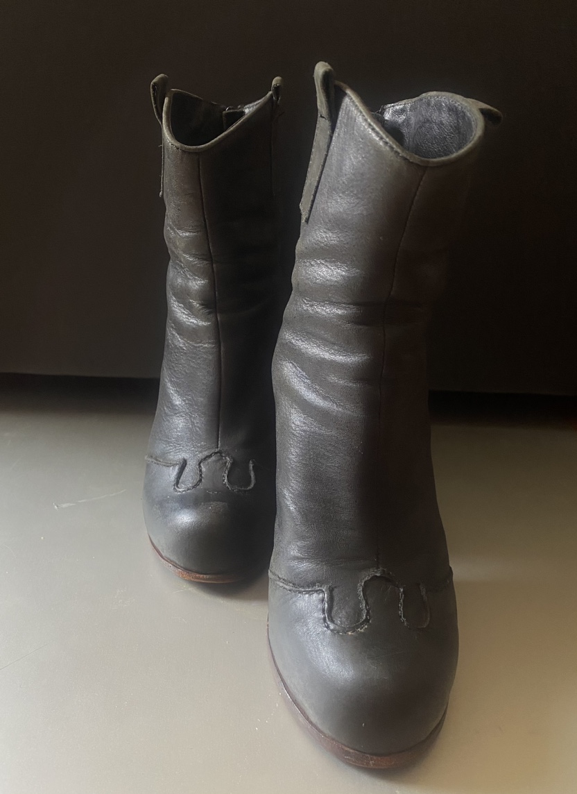 Jeffrey Campbell Black Leather Boots