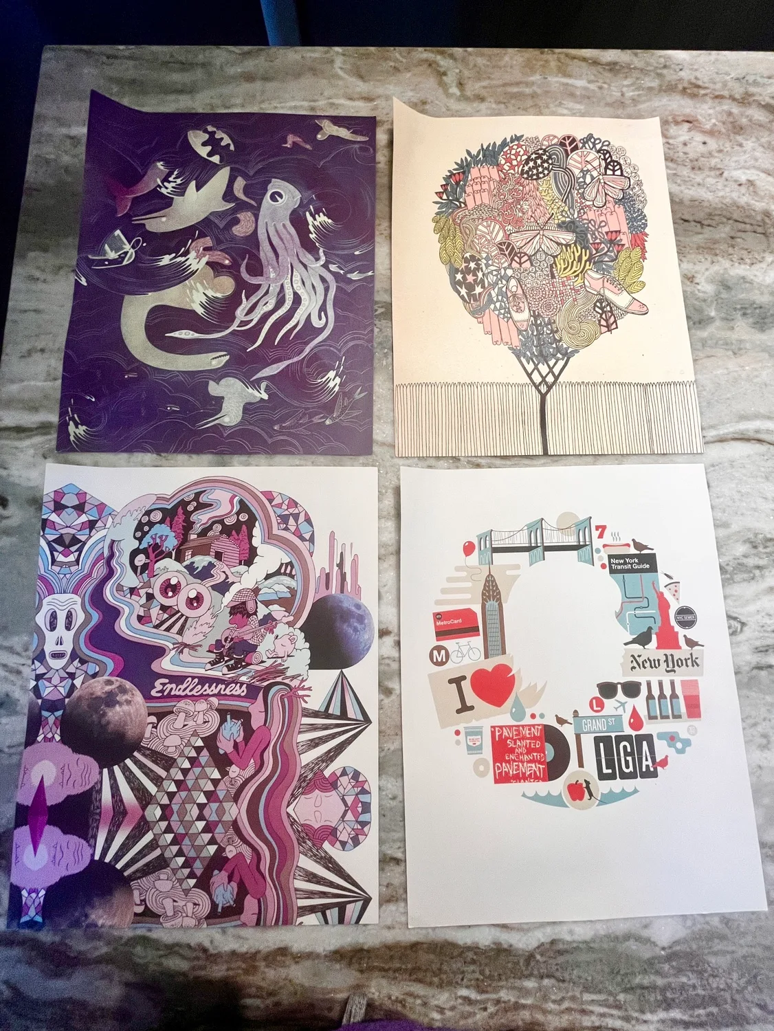 Set of 2 Art Prints - R side prints available thumbnail