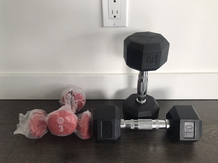2 sets of dumbbells (must go by Sep 15)