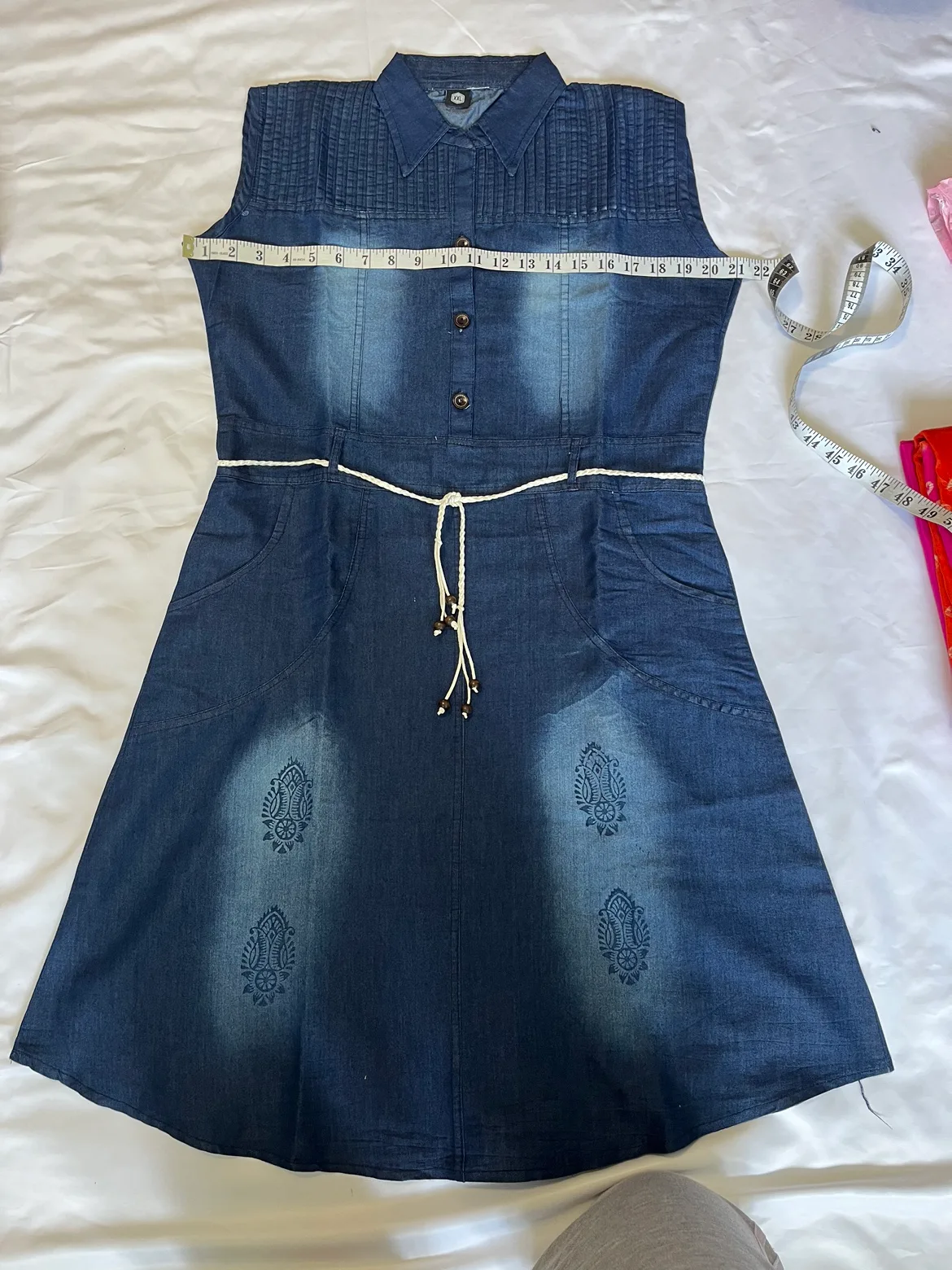 Blue Denim Dress image indicator(2)