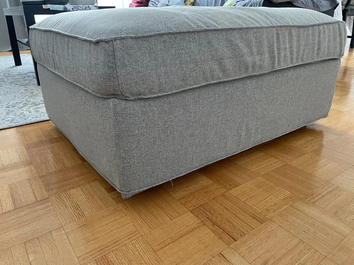 Modern Footstool/ Pouffe/ Ottoman with Storage thumbnail