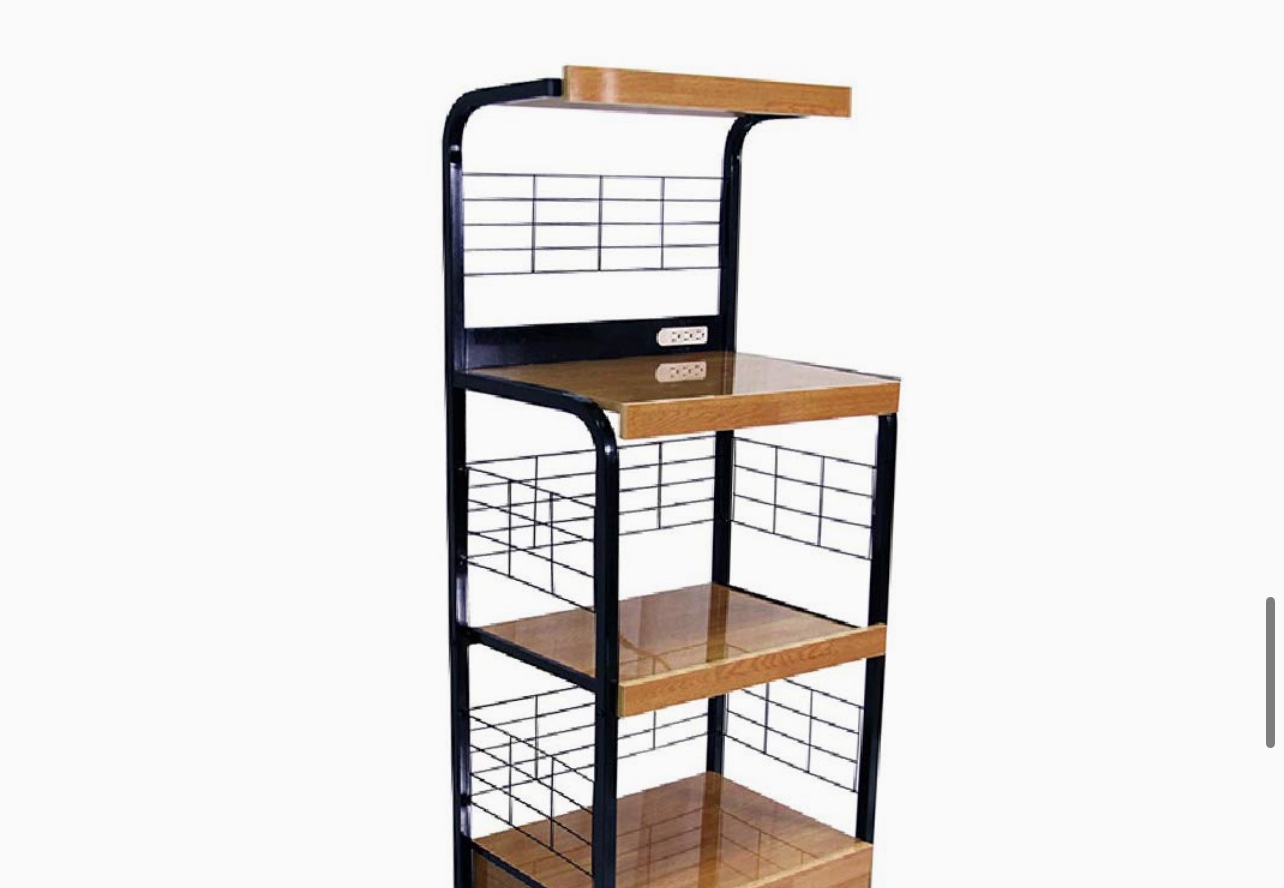 Black Metal Kitchen Baker's Rack