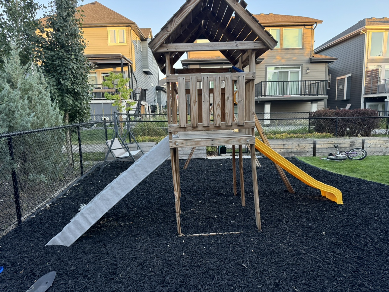 Wooden Playset with Slide and Swings - photo 2