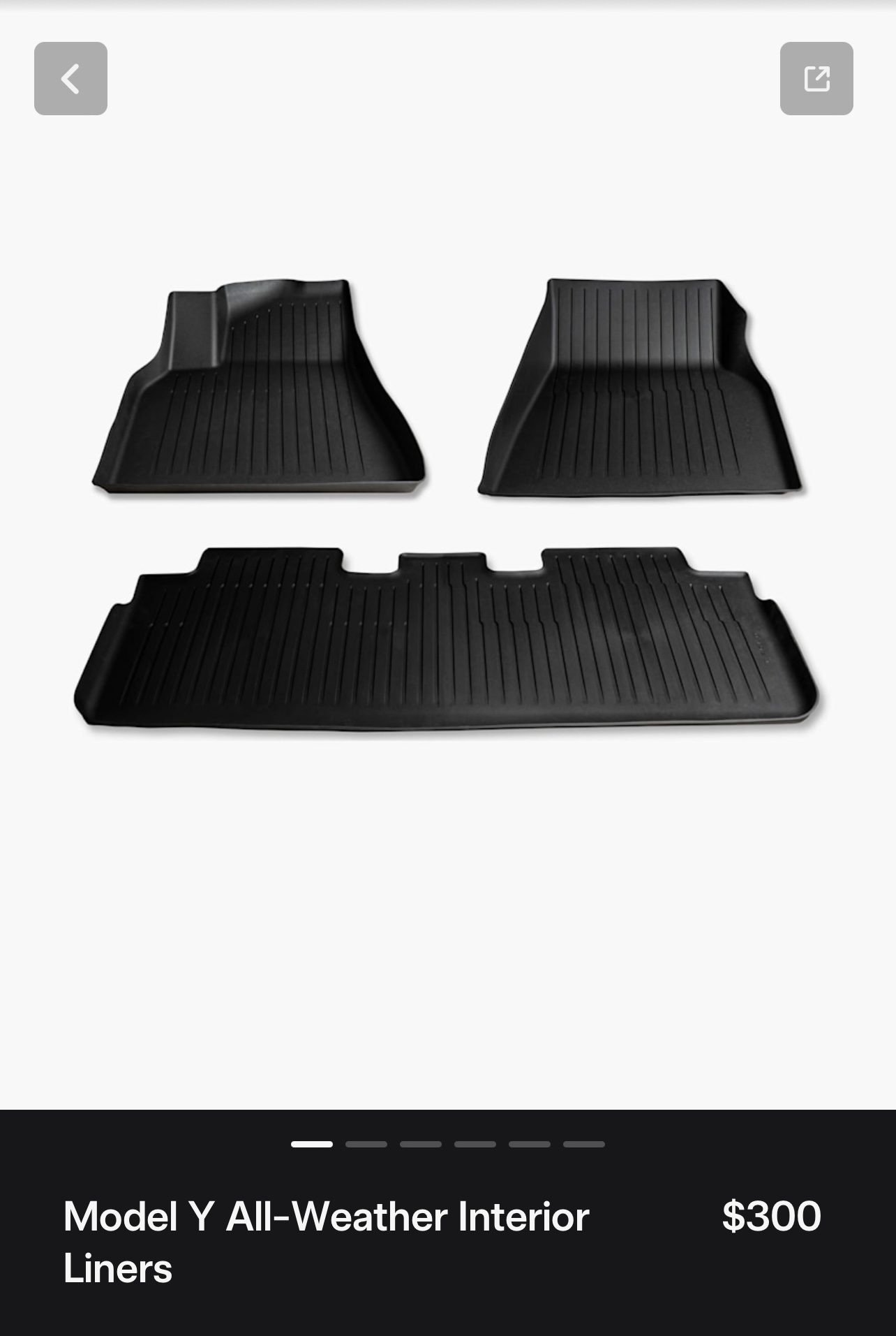 Tesla Model Y All-Weather Floor Mats