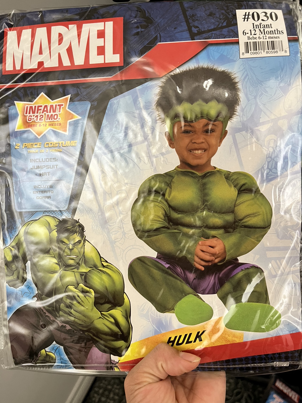 Marvel Hulk Infant Costume