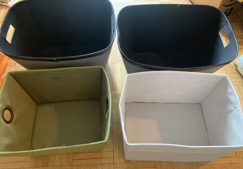 Moving Sale-Must go!! 5 Fabric Storage Bins - $10 for all thumbnail