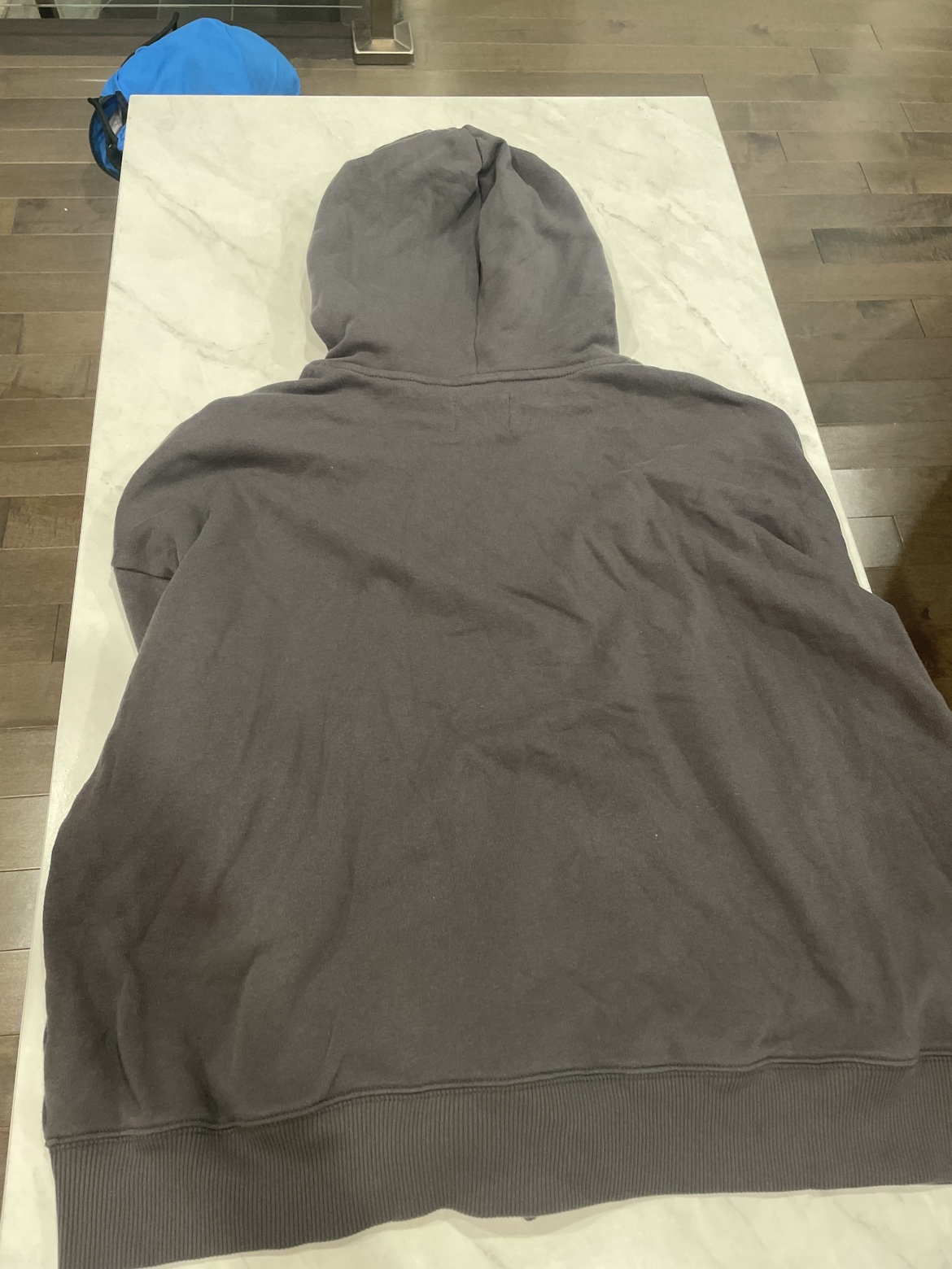 grey hoodie with flower design - photo 2