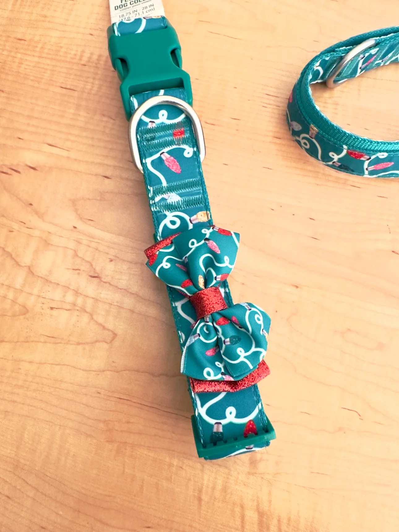 Merry and Bright Festive Dog Collar Size Large thumbnail