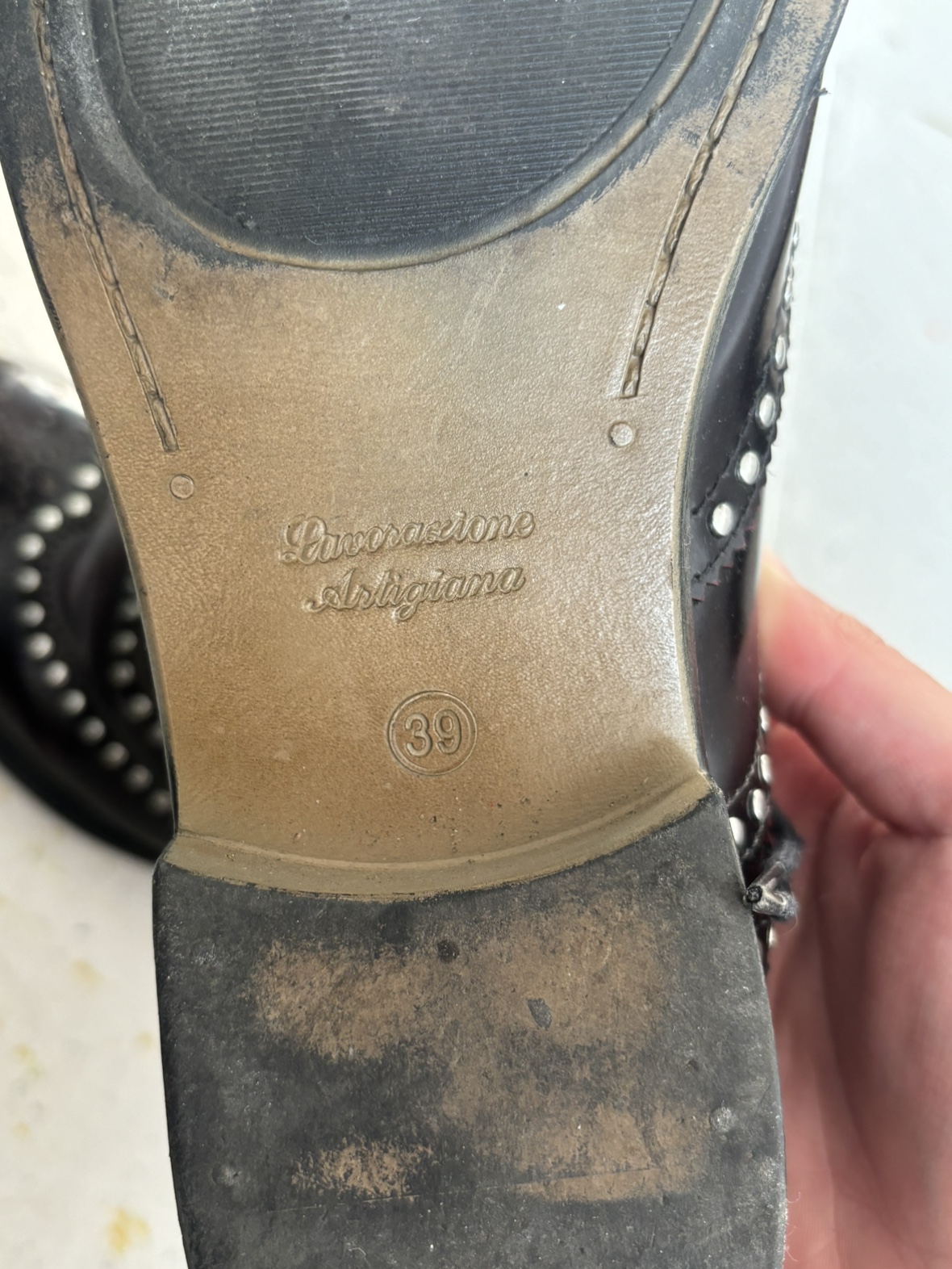 Brown Creeks Studded Oxfords Shoes - photo 4