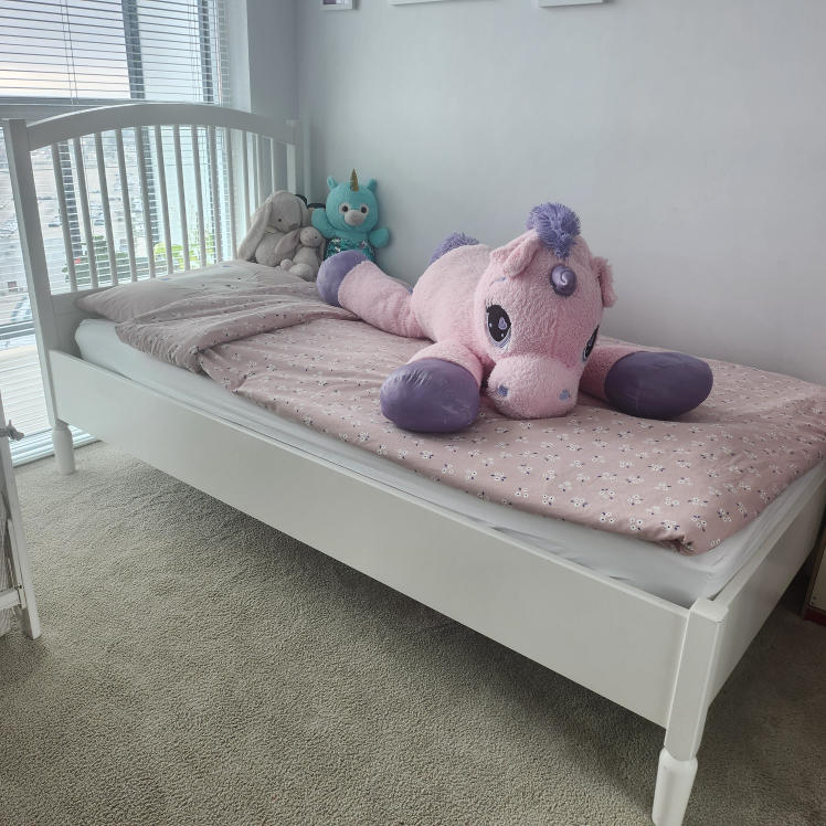 White Twin Bed Frame - photo 3