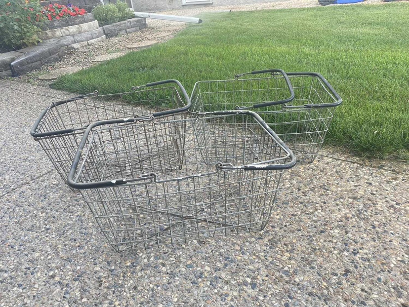 Set of 3  Wire Shopping Baskets - photo 5