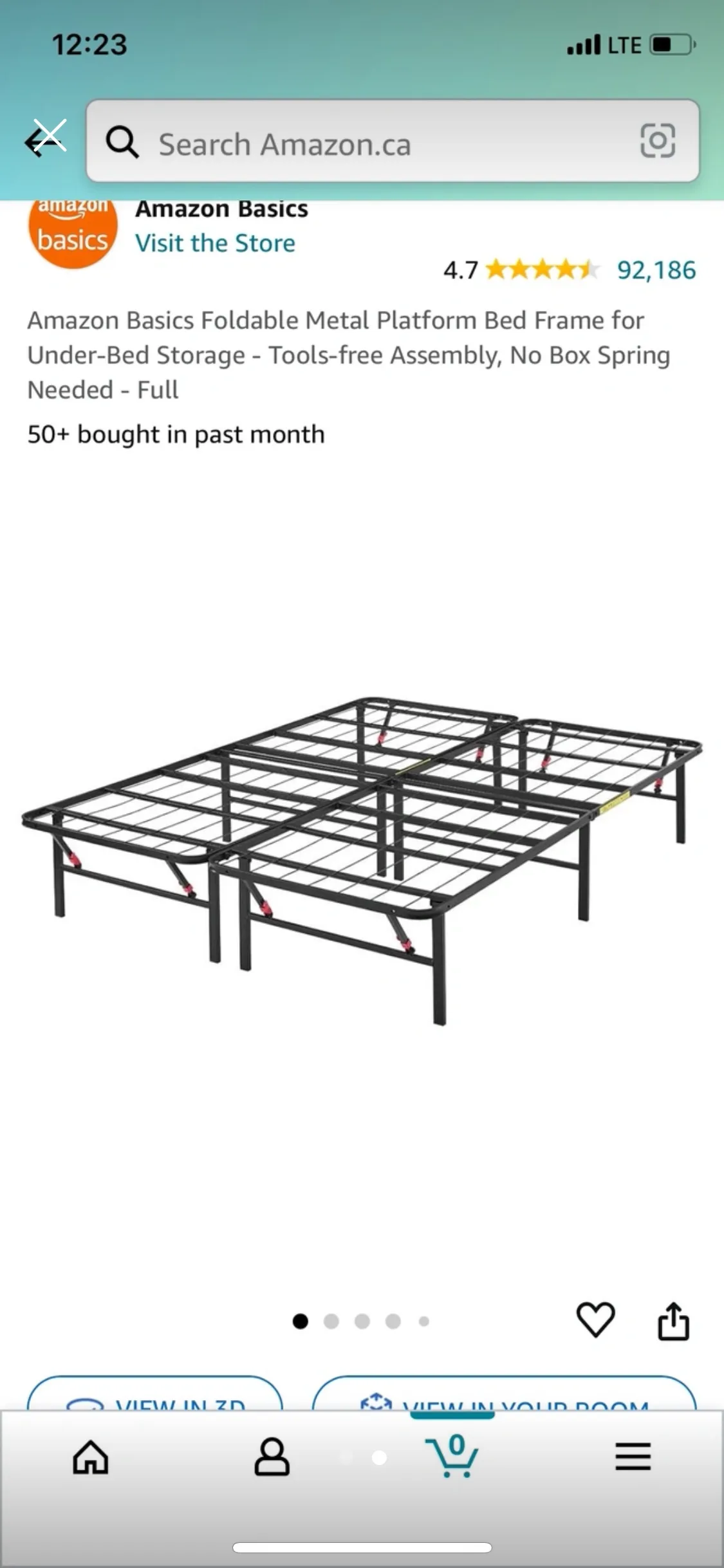 Amazon Basics Full Bed Frame thumbnail