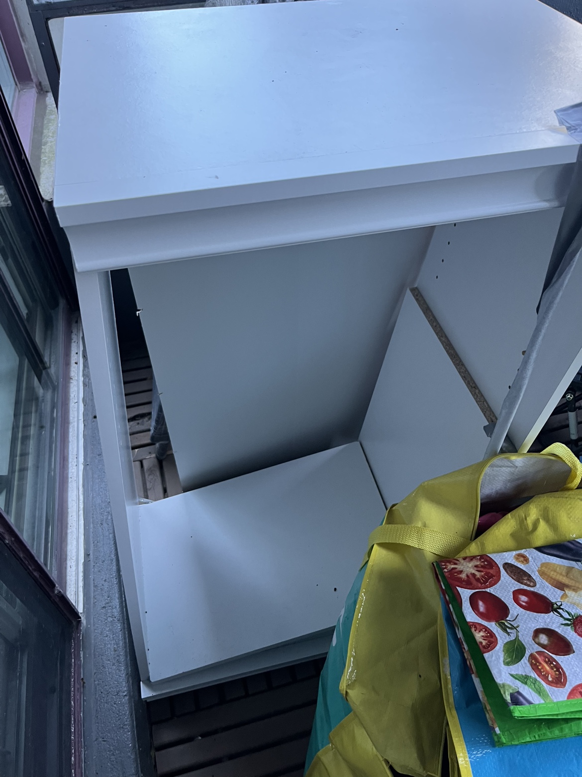 IKEA White Cabinet with Shelves