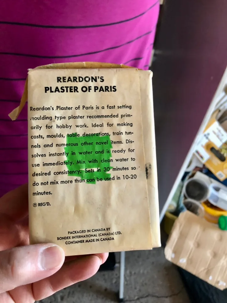 🧡 Vintage Bondex Plaster of Paris Package image indicator(2)