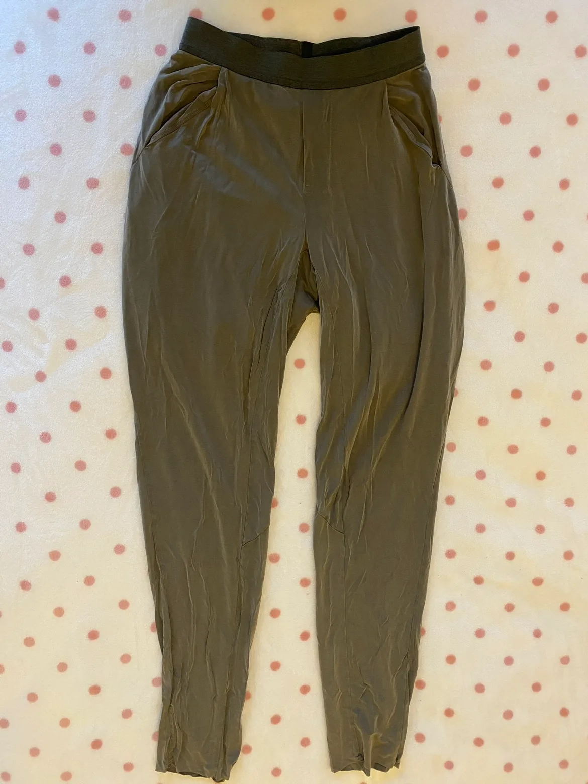 Lululemon Olive Green Pants - Size 2 image indicator(2)